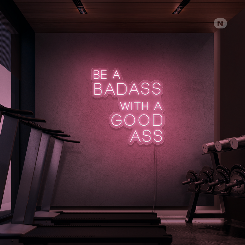 Neon Sign Gym Quote