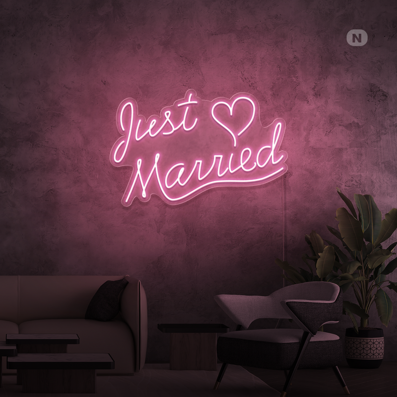 Neon Sign Just Married