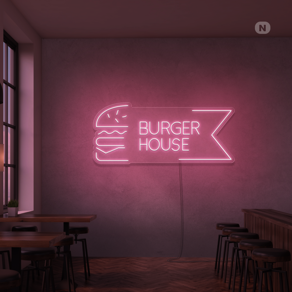 Neon Sign Burger House