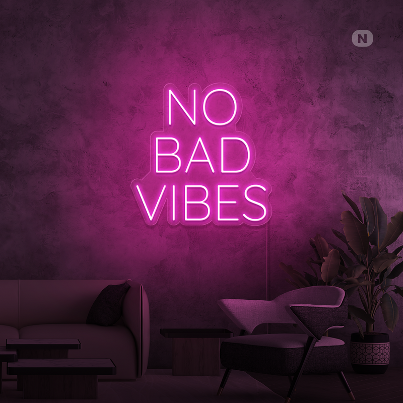 Neon Sign No Bad Vibes