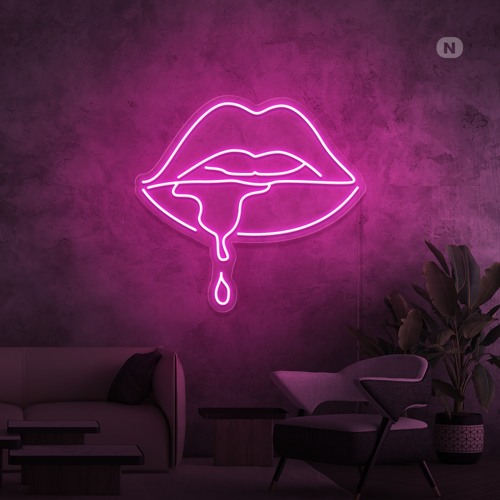 Neon Sign Caustic Lip