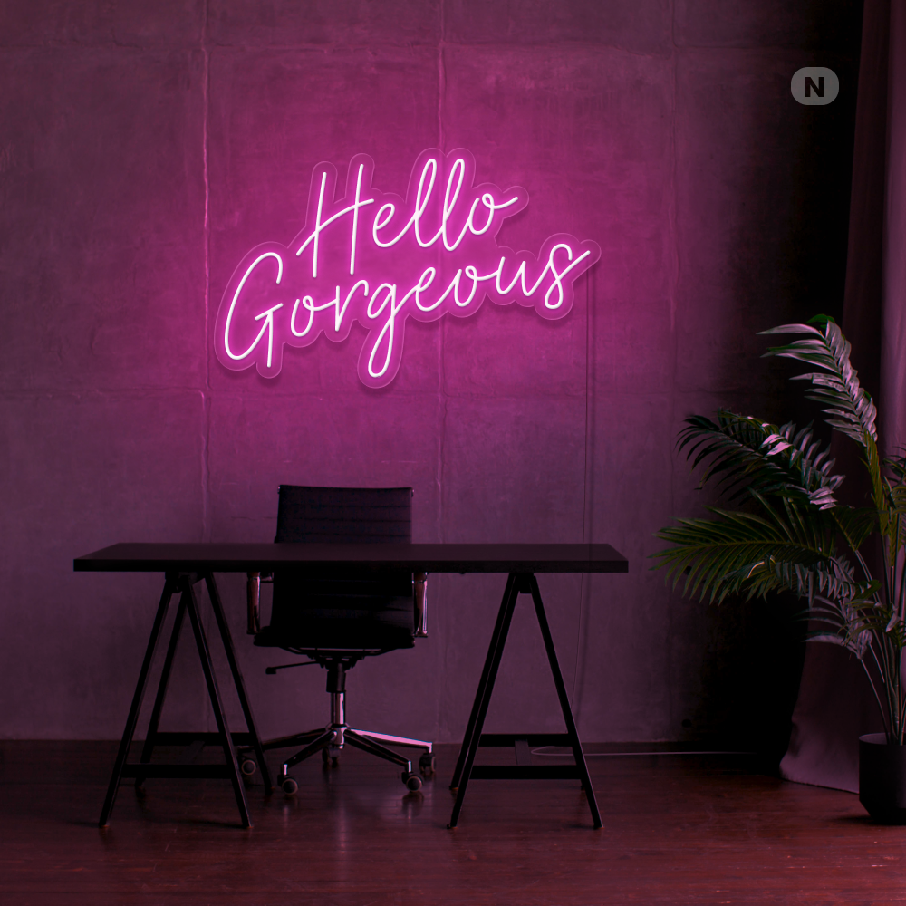 Neon Sign Hello Gorgeous