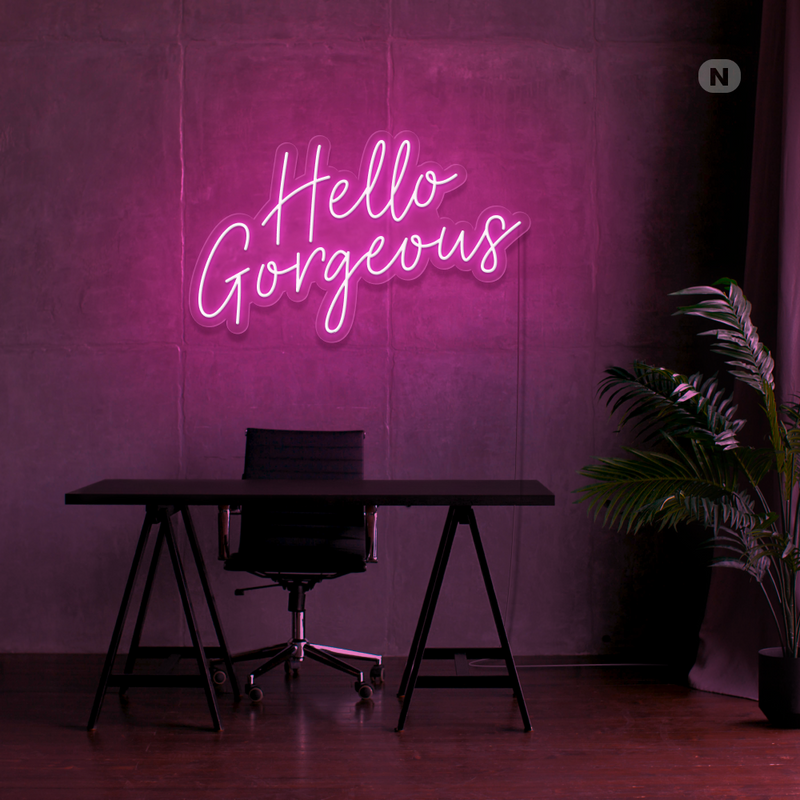 Neon Sign Hello Gorgeous