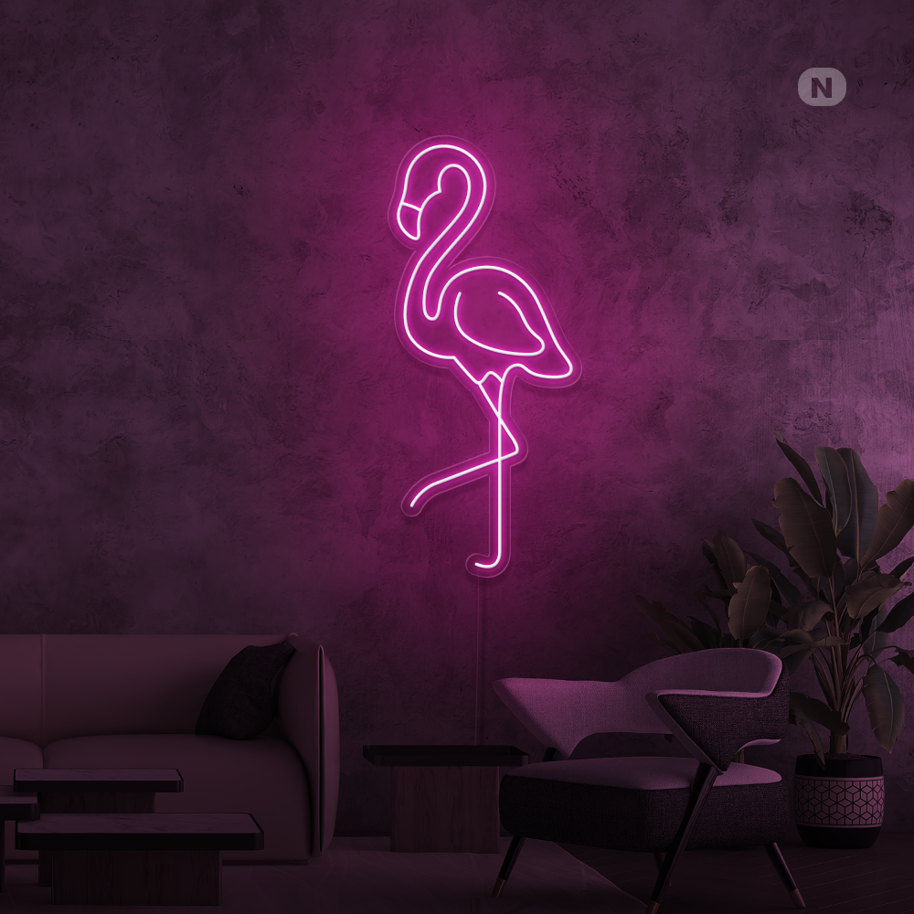 Neon Sign Flamingo