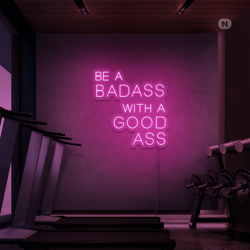 Neon Sign Gym Quote