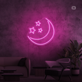 Neon Sign Moon