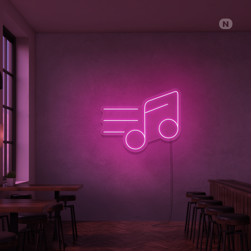 Neon Sign Music Note