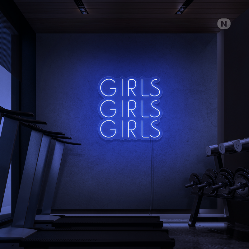 Neon Sign Girls Girls Girls