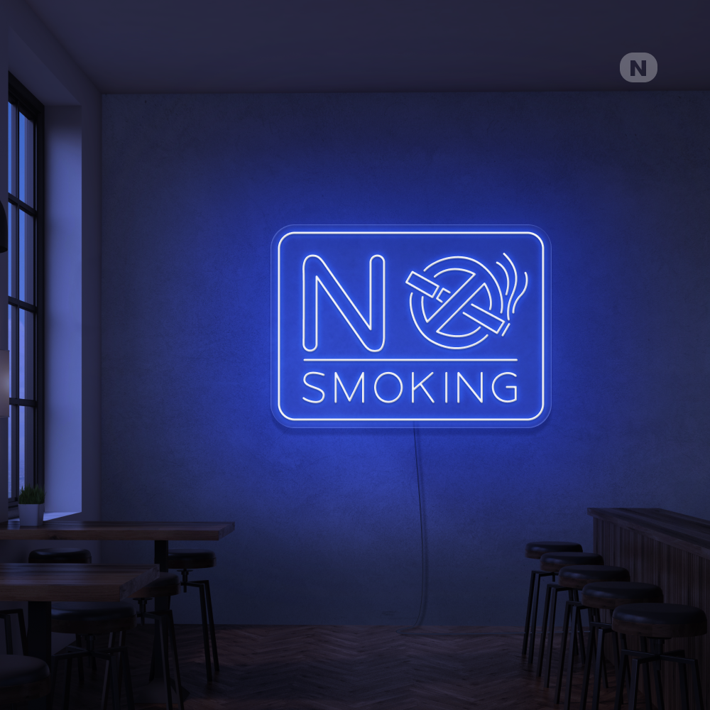 Neon Sign No Smoking