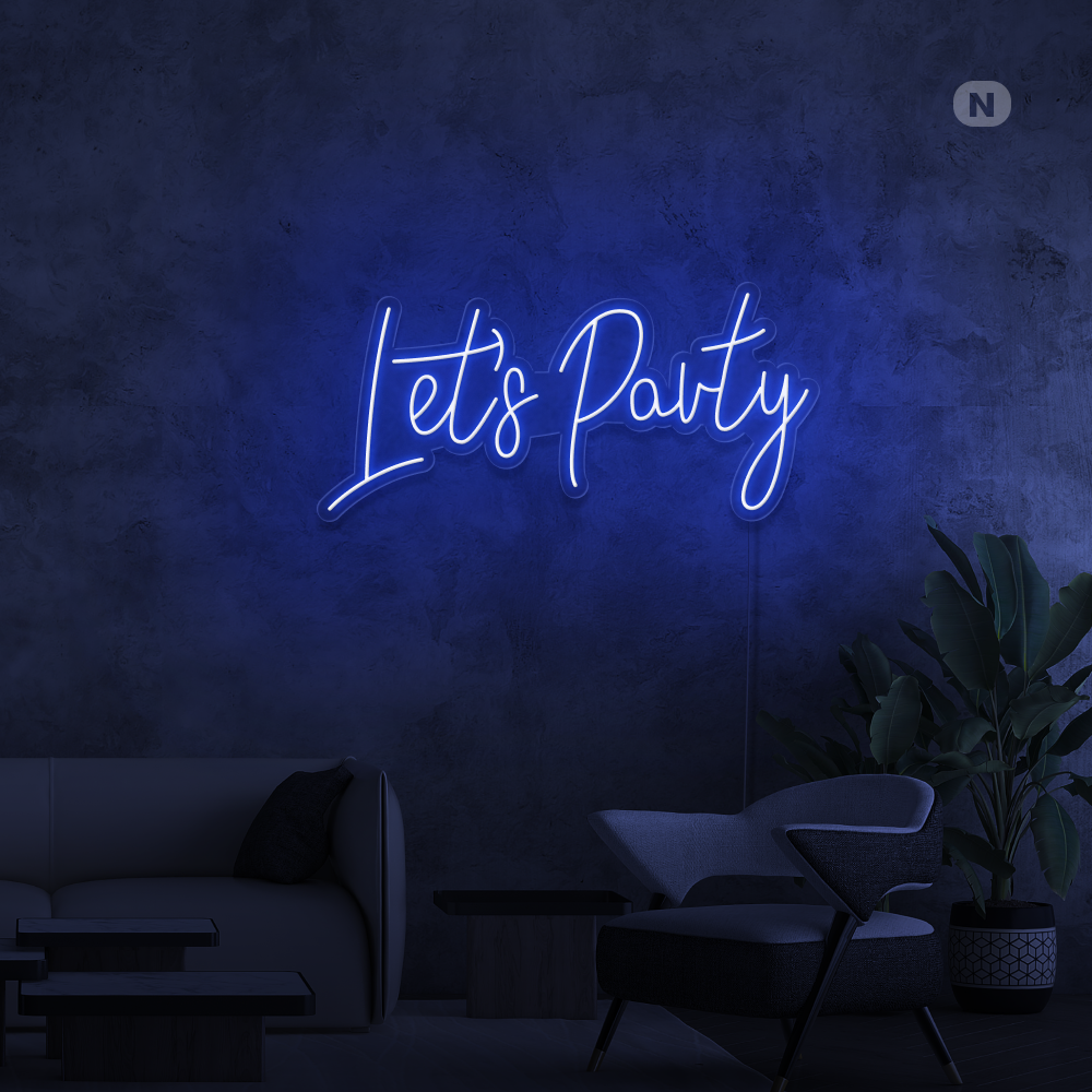 Neon Sign Lets Party