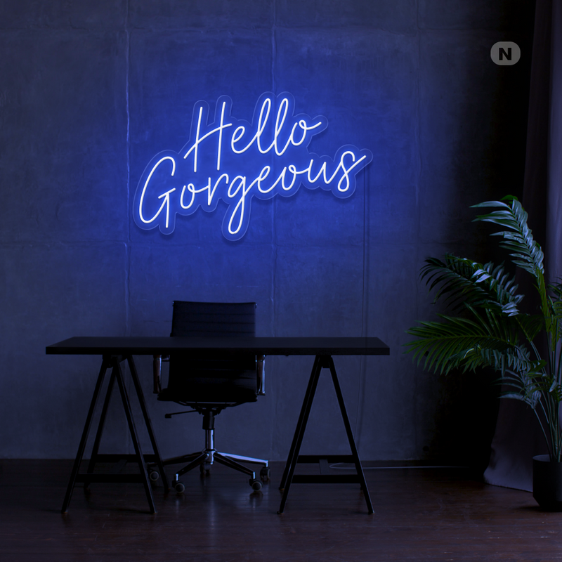 Neon Sign Hello Gorgeous