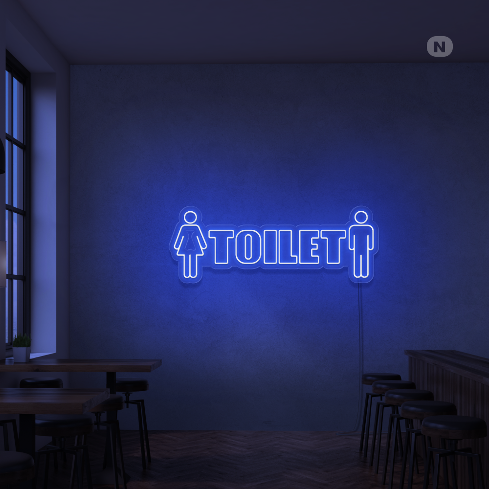 Neon Sign Toilet