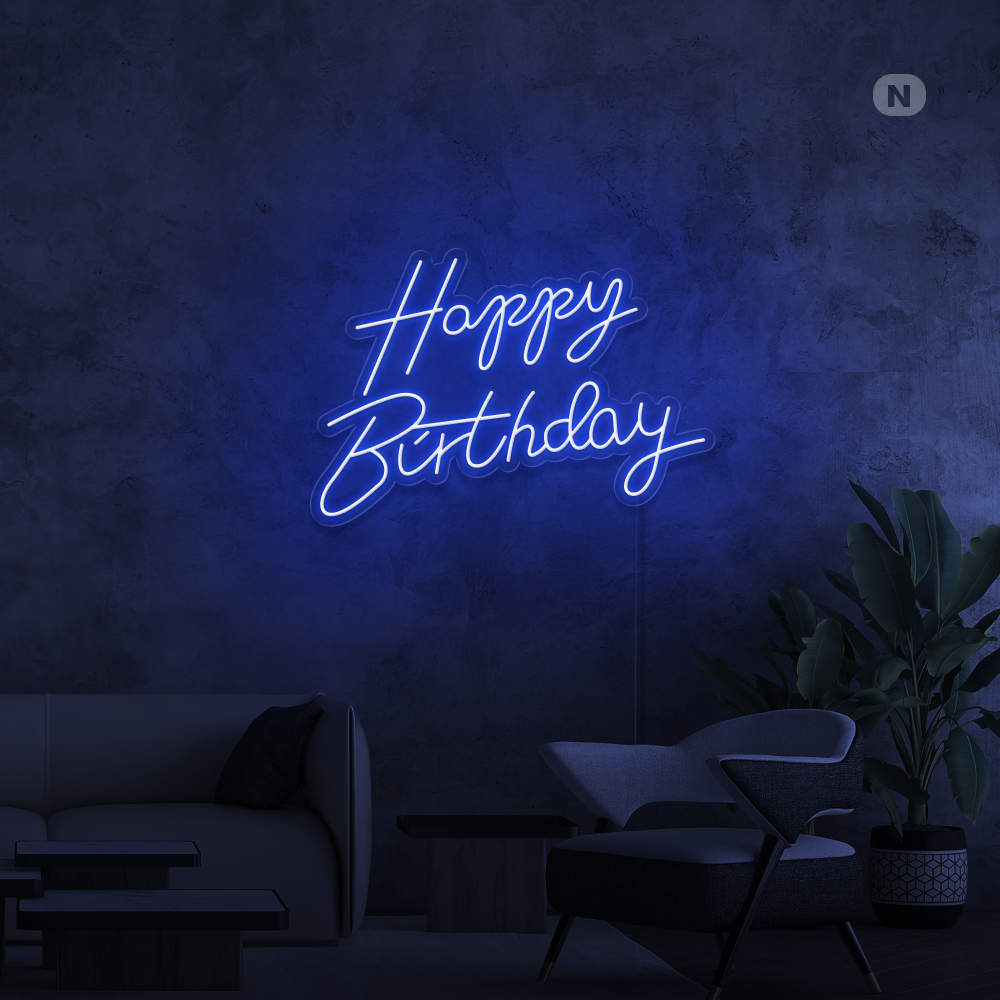 Neon Sign Happy Birthday