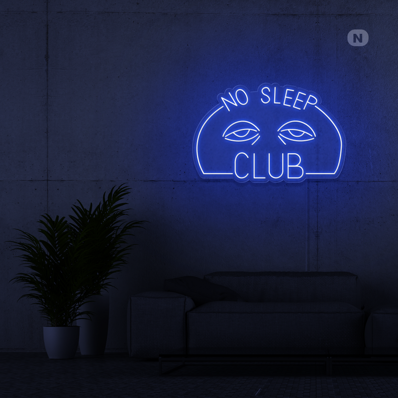 Neon Sign No Sleep Club