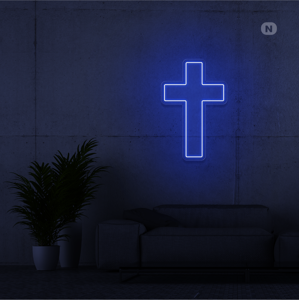 Neon Sign Cross