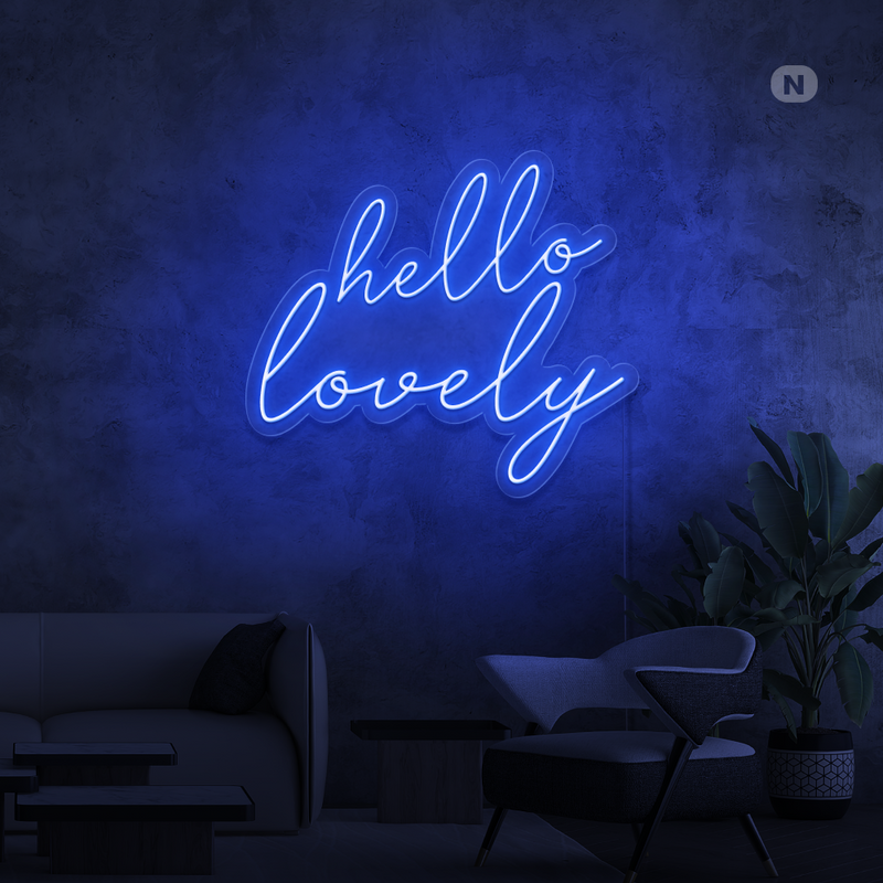 Neon Sign Hello Lovely