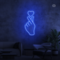 Neon Sign Love Hand