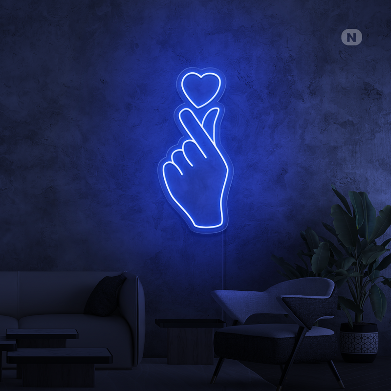 Neon Sign Love Hand