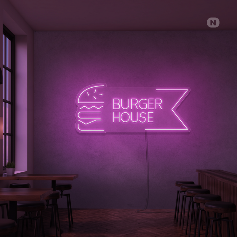 Neon Sign Burger House