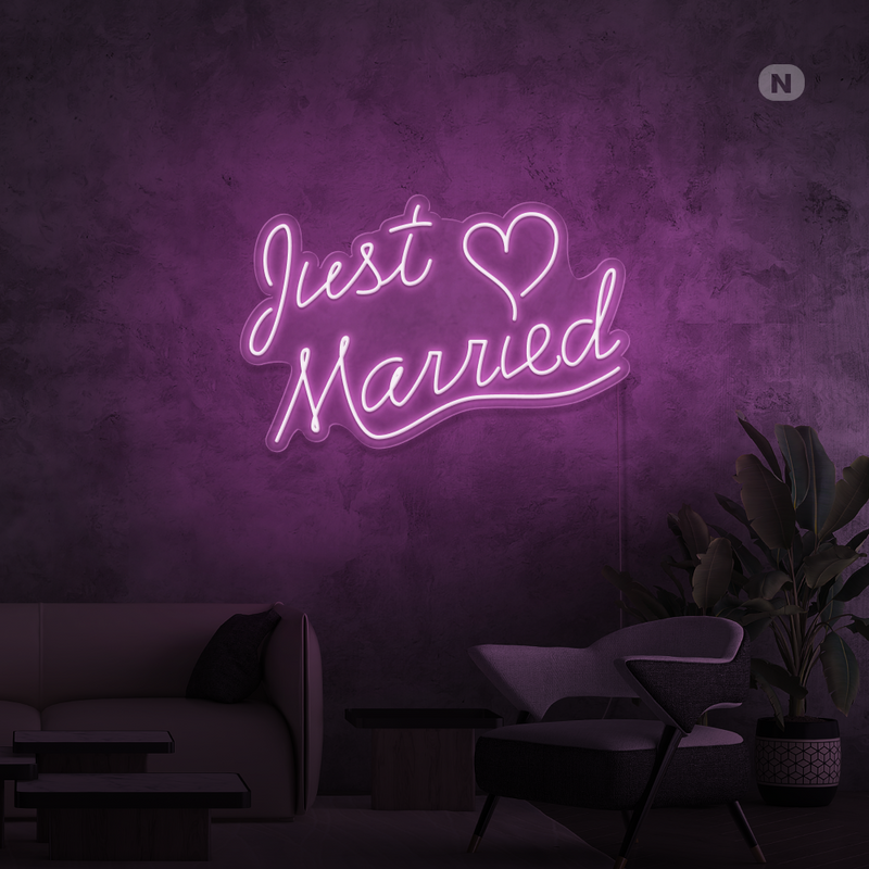 Neon Sign Just Married