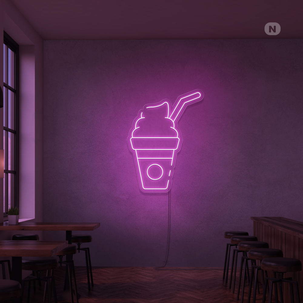 Neon Sign Milkshake