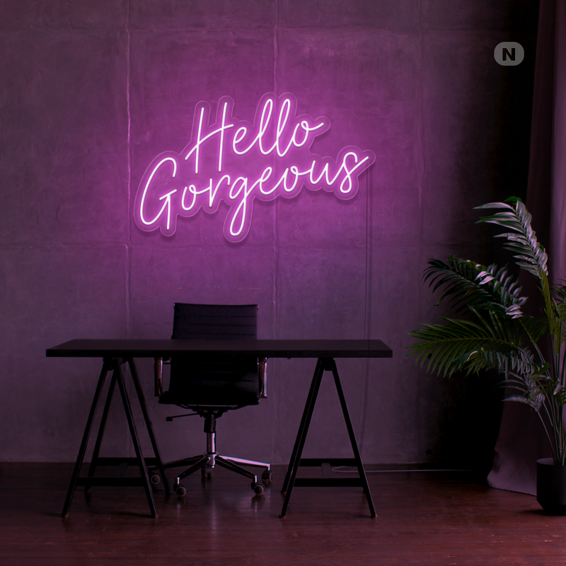 Neon Sign Hello Gorgeous