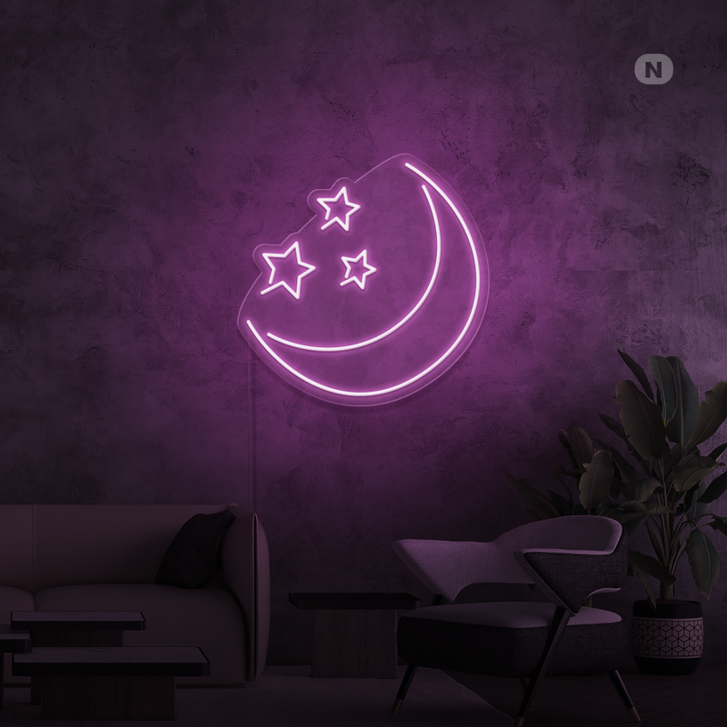 Neon Sign Moon