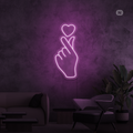 Neon Sign Love Hand