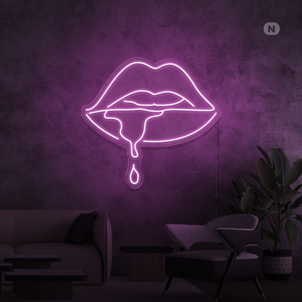 Neon Sign Caustic Lip