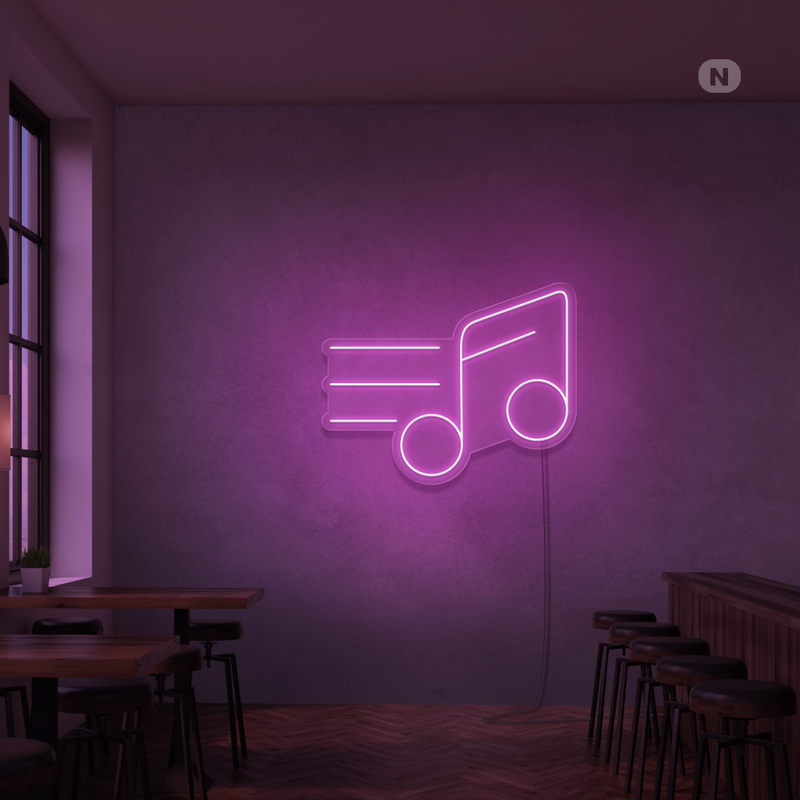 Neon Sign Music Note