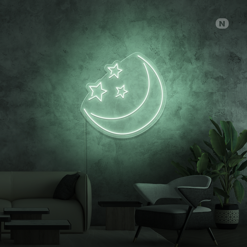 Neon Sign Moon