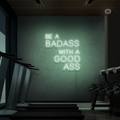 Neon Sign Gym Quote