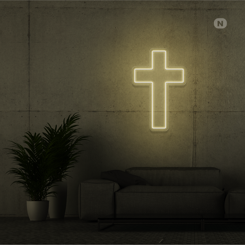 Neon Sign Cross