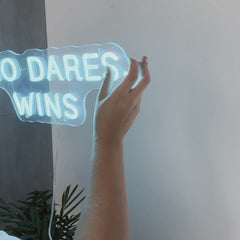 Neon Sign Who Dares, Wins