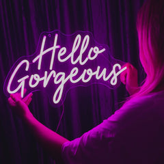 Neon Sign Hello Gorgeous