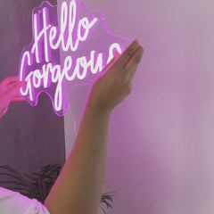 Neon Sign Hello Gorgeous