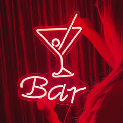 Neon Sign Cocktail Bar