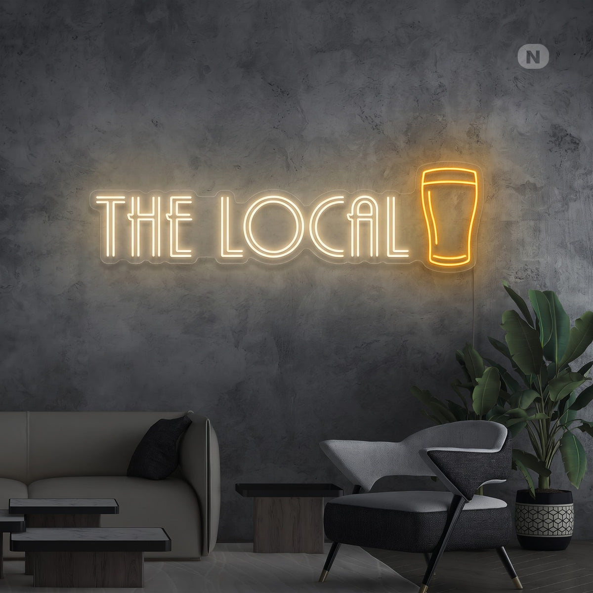 Toilet neon sign