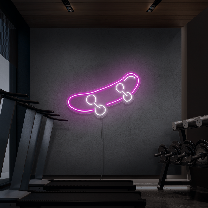 Neon Sign Skateboard